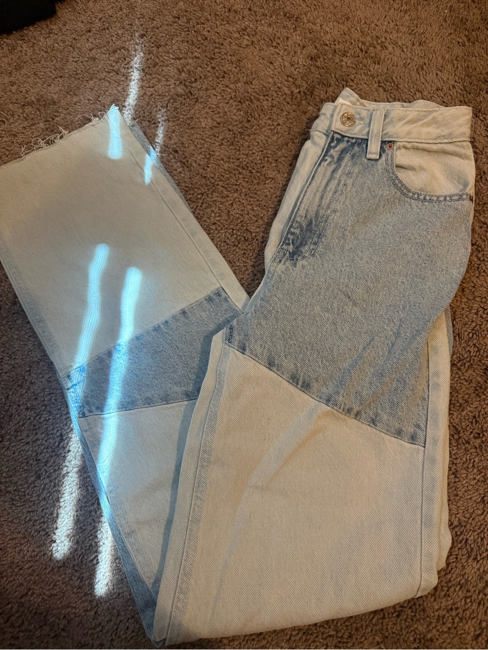 PacSun 90’s Boyfriend Light Wash Patchwork Women’s Jeans